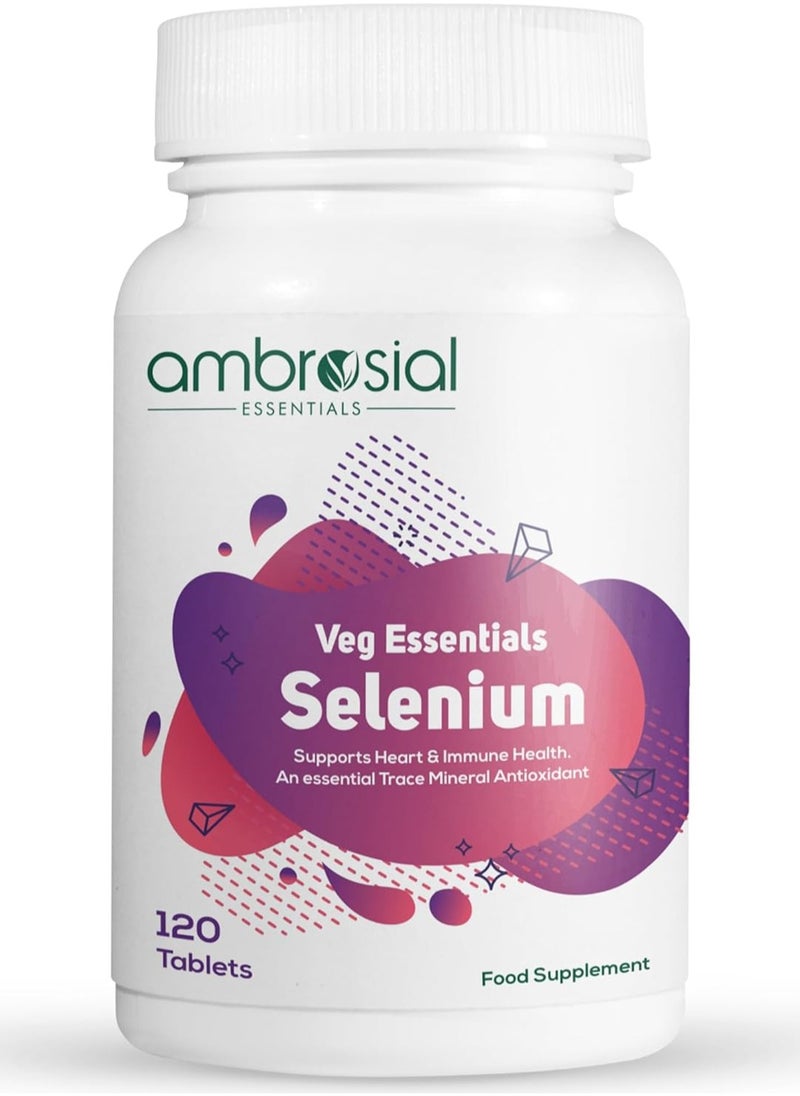 ambrosial - Ambrosial Selenium Selenomethionine 200mcg |Supports Heart and Immune Health 120 Tablets - Image 1