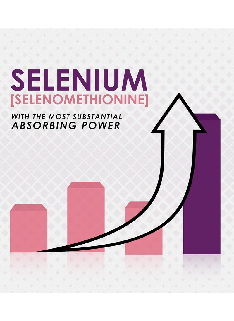 ambrosial - Ambrosial Selenium Selenomethionine 200mcg |Supports Heart and Immune Health 120 Tablets - Image 1