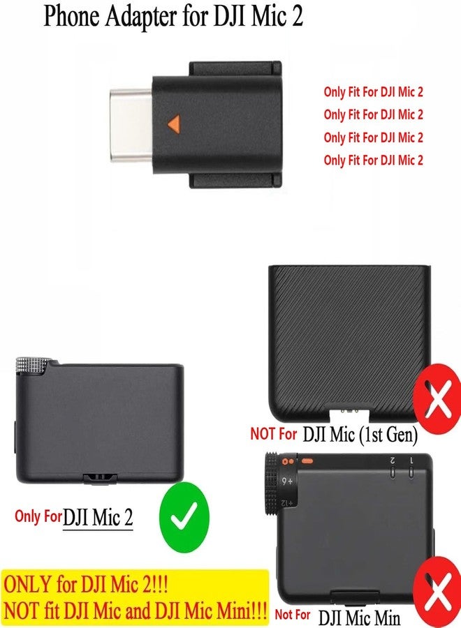Fraternize Type-C for DJI Mic 2 Mobile Phone Adapter, USB-C Smartphone/PC/Mac Connector Accessories for iPhone 15/16 Android Type-C Series- Compatible with DJI Mic 2 Receiver - Image 3