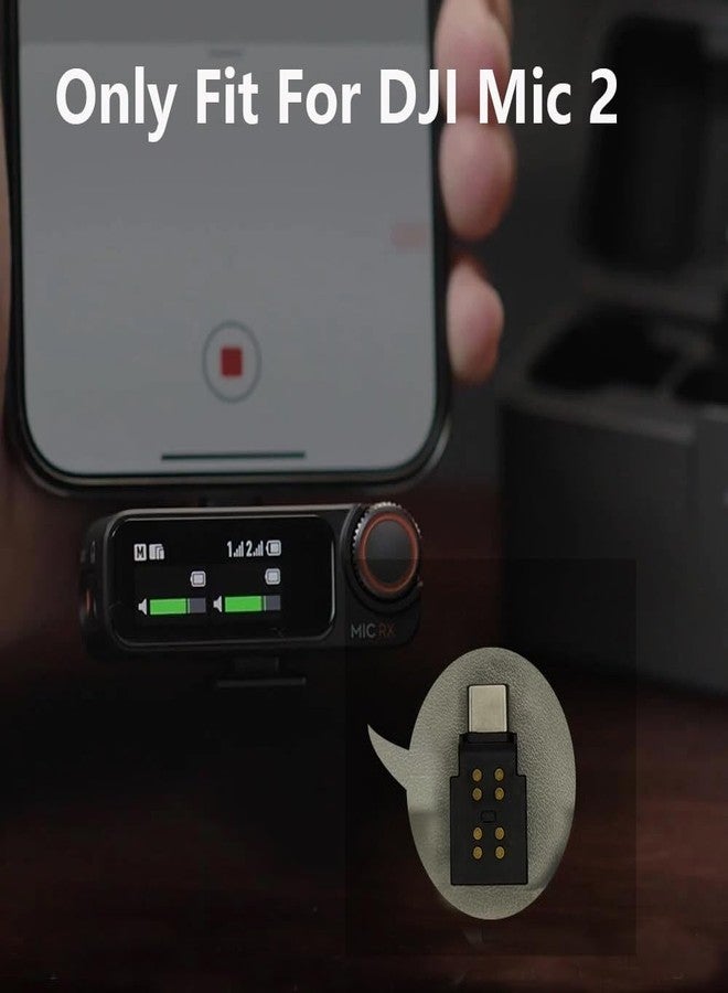 Fraternize Type-C for DJI Mic 2 Mobile Phone Adapter, USB-C Smartphone/PC/Mac Connector Accessories for iPhone 15/16 Android Type-C Series- Compatible with DJI Mic 2 Receiver - Image 4