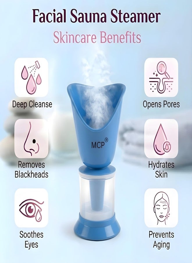 MCP Steam 3 in 1 Vaporizer,Steamer for cough and cold kids steam nose inhaler and facial vaporizer (Blue) - Image 4