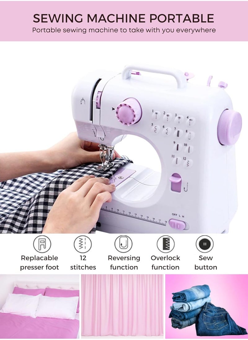 12 Stitches Multifunction Mini Sewing Machine FHSM-505 White - pzsku/ZF83F415529F61DD65B99Z/45/_/1739157747/f1ef7a4a-36c2-4bd5-8cbf-8b8af5fc74a3