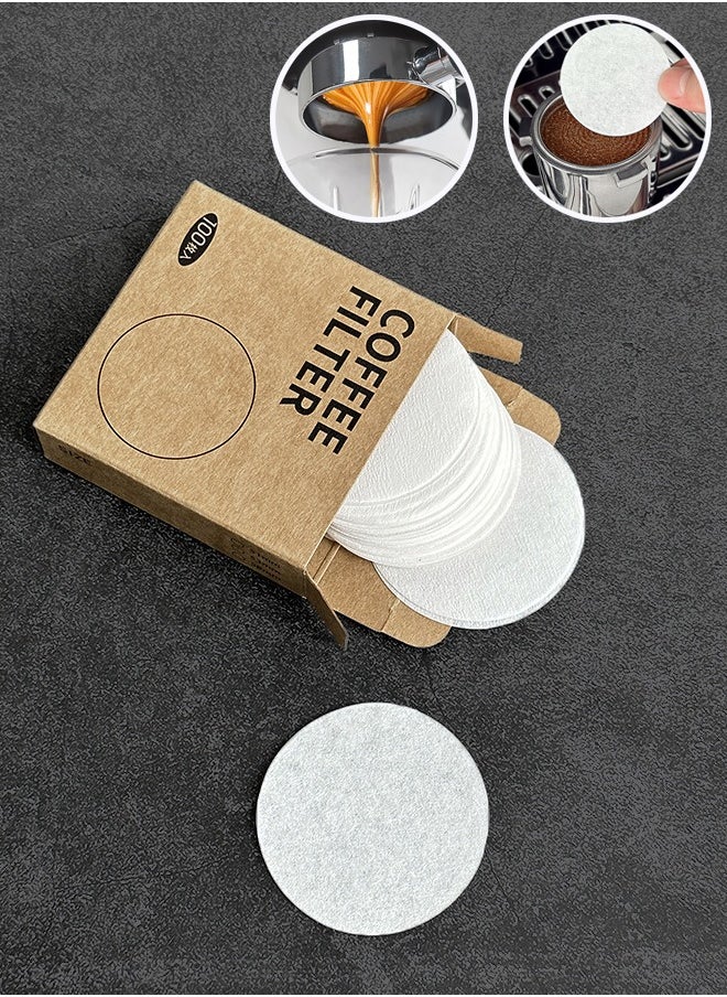 Generic - Coffee Espresso Machine 100pcs Paper Filter 51mm Filter Puck Screen Secondary Water Separation Filter Special Filter Paper - Image 1