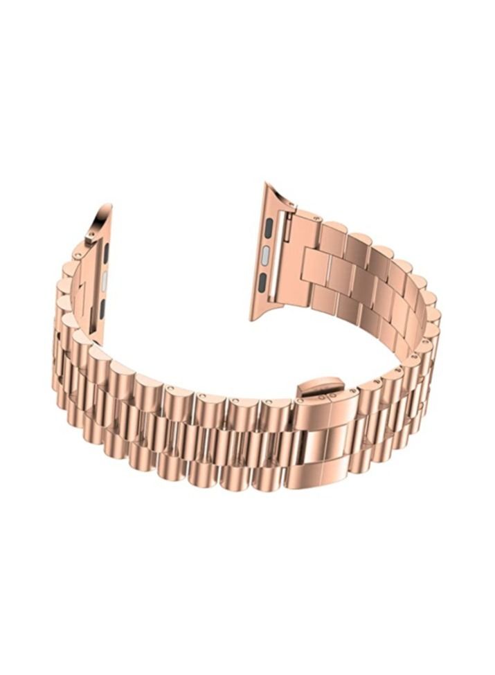 Replacement Band Compatible with Apple Watch 45mm Stainless Steel Solid Strap Metal Bracelet for Apple Watch Series 7/ - Image 3