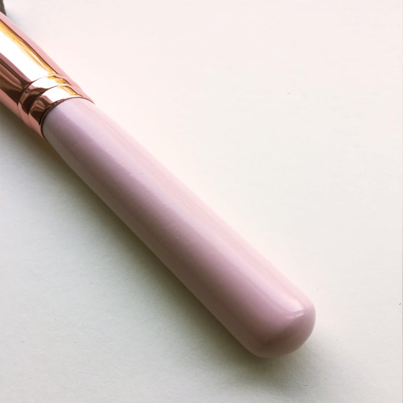 Reazana Kabuki Brushes 2pcs Foundation Blush Brush Makeup Brushes for Liquid Cream Powder Professional Cosmetics Blender Brush Face Blending Buffing Brushes Thick Soft Synthetic Fibers Flat Top (Pink) - Image 5