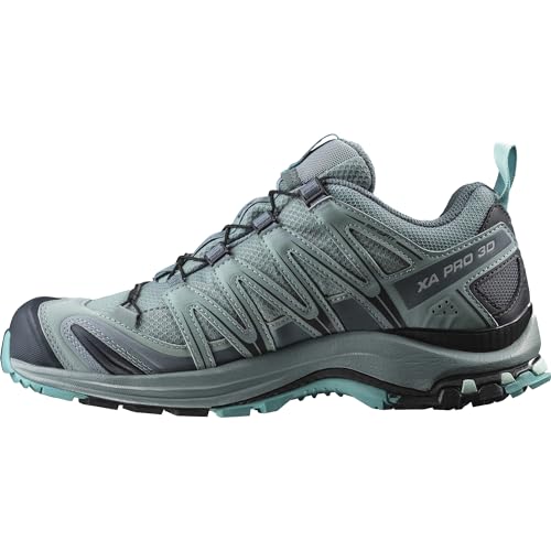 Salomon Women’s XA PRO 3D Gore-Tex Waterproof Trail Running Shoes - Lead / Stormy Weather / Meadowbrook - 5.5 - Image 3