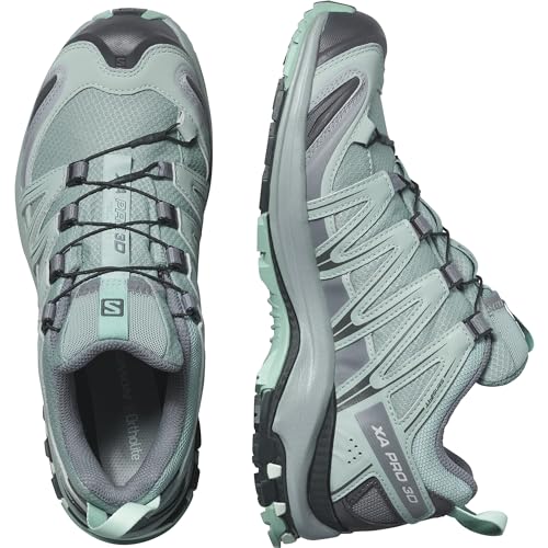 Salomon Women’s XA PRO 3D Gore-Tex Waterproof Trail Running Shoes - Lead / Stormy Weather / Meadowbrook - 5.5 - Image 5