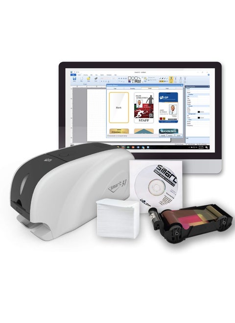 SMART-31S ID Card Printer, Color, A6, USB, 1200 dpi, 0.23 ppm, 100 sheets, Automatic Duplex, 4 kg, Windows 10/11/Linux Compatible