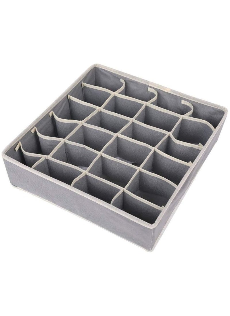 Dubkart 4 Piece Underwear Organizer Storage Box Set Grey  - Image 3