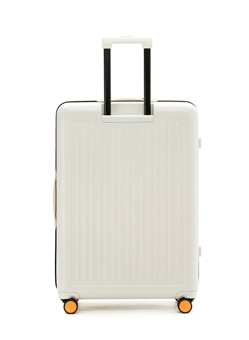 Mokobara The Transit Check-In Large Luggage - Polycarbonate Material | Still Loading Brownray 2.0, White