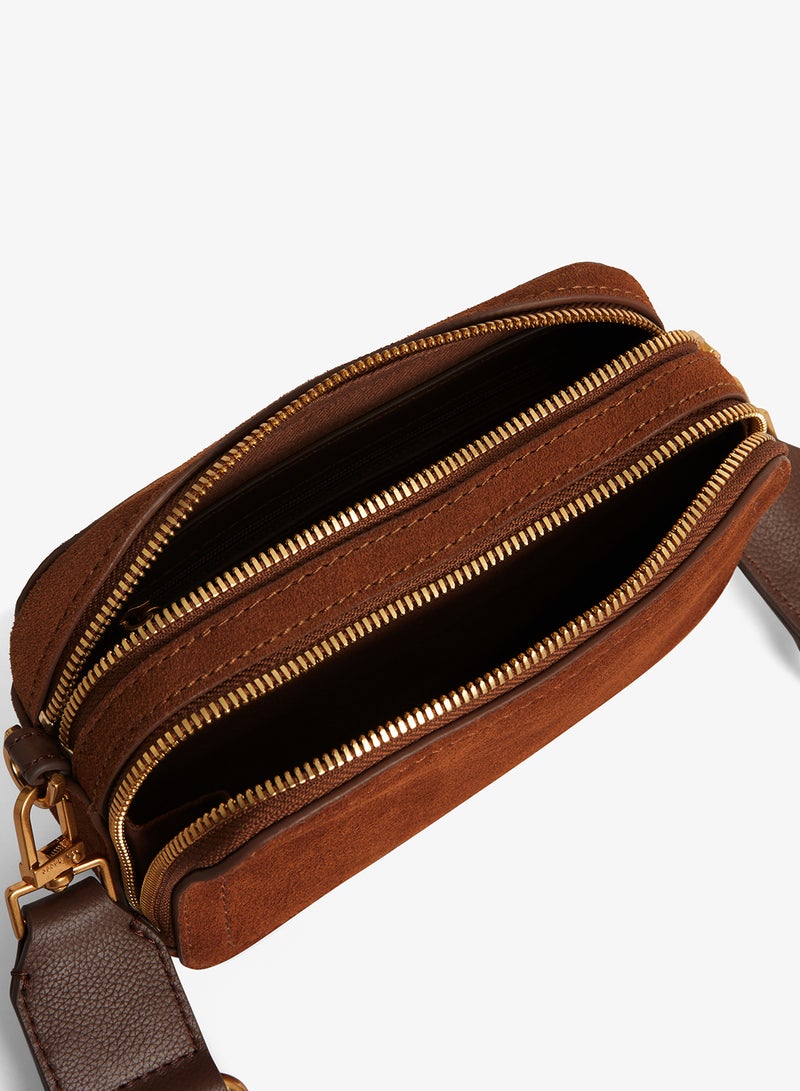 Ted Baker SHAYANN Webbing Suede Crossbody Camera Bag - Image 5