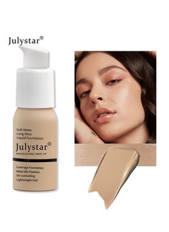 Julystar Oil Control Foundation - Foundation Cream - Foundation Concealer - Lasting Makeup-Free Liquid Foundation - Warm Honey  - Image 1