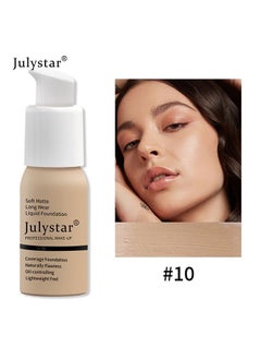 Julystar Oil Control Foundation - Foundation Cream - Foundation Concealer - Lasting Makeup-Free Liquid Foundation - Warm Honey  - Image 2