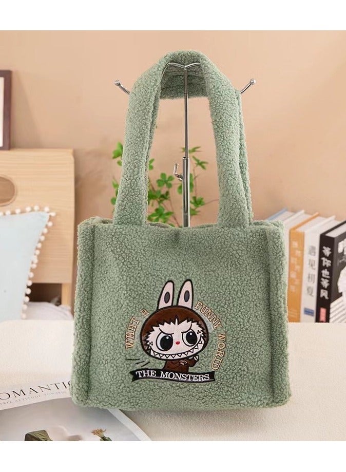 لابوبو حقيبة كتف مائلةحقيبة ظهر كرتونية حقيبة دمية محشوة للنقودحقيبة مدرسية مزدوجة الأشرطة