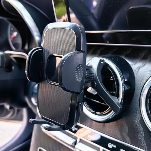 szyuchen Car Cell Phone Holder Mount for Nissan Sentra 2020-2024 Kicks 2016-2024 Pathfinder 2013-2020 Versa 2019-2024 Maxima 2009-2014 Altima 2007-2012 Accessories Circular Air Vents Cellphone Stand - Image 2