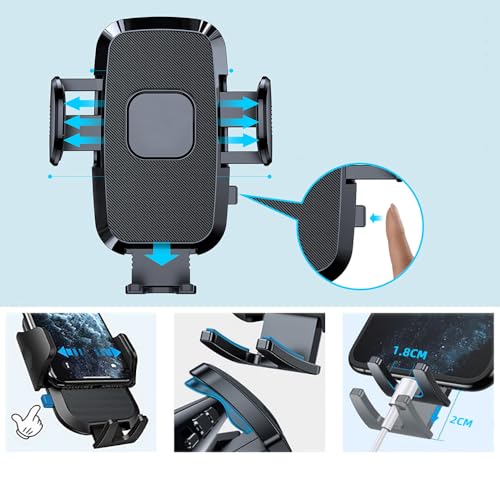 szyuchen Car Cell Phone Holder Mount for Nissan Sentra 2020-2024 Kicks 2016-2024 Pathfinder 2013-2020 Versa 2019-2024 Maxima 2009-2014 Altima 2007-2012 Accessories Circular Air Vents Cellphone Stand - Image 5