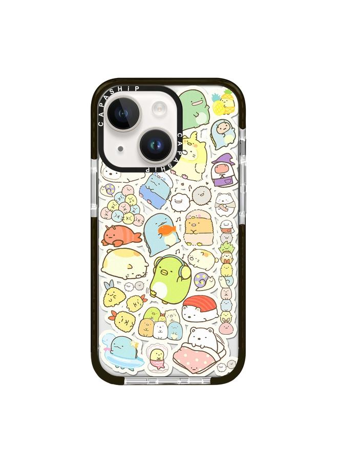 اس-توب جراب لهاتف iPhone 13 بنمط توضيحي بسيط وغطاء كامل للهاتف - Image 1