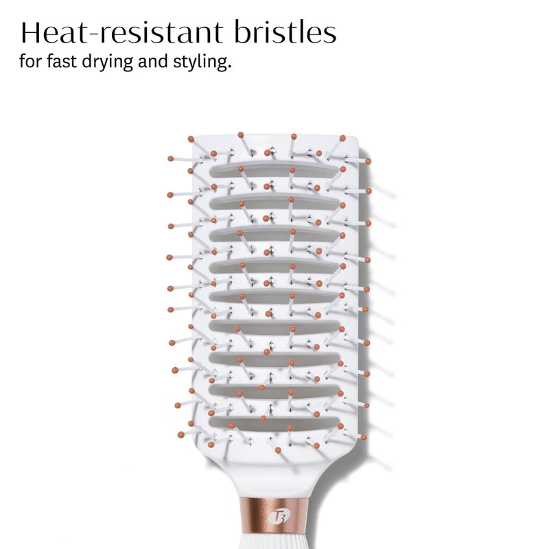 T3 Dry Vent Hair Brush | Vented Detangling Brush for Fast Blow Drying | Heat Resistant Bristles - Image 2