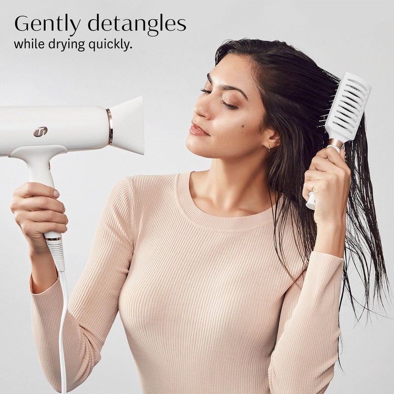 T3 Dry Vent Hair Brush | Vented Detangling Brush for Fast Blow Drying | Heat Resistant Bristles - Image 4
