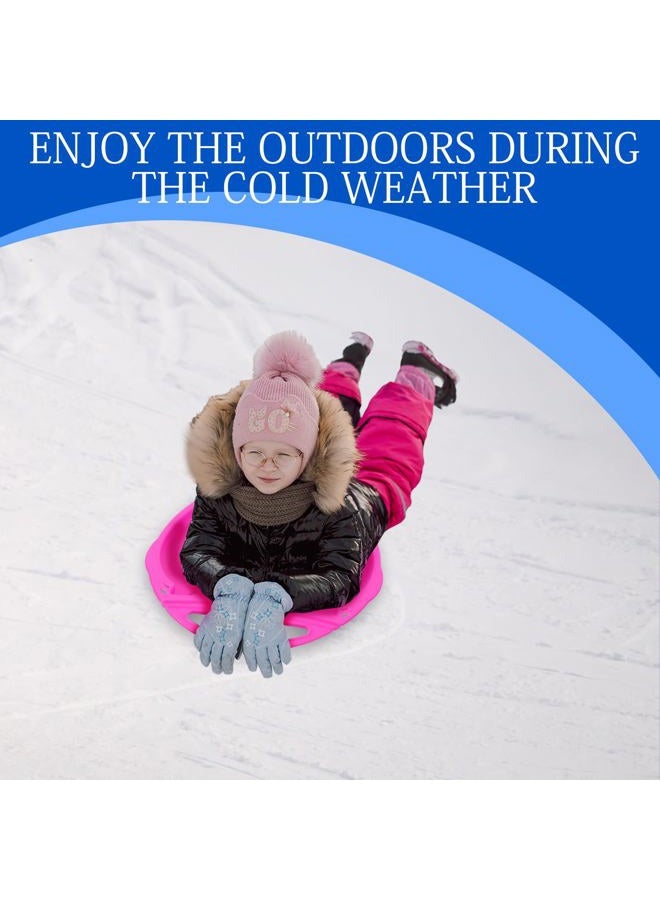 Seenelling Snow Sleds for Kids with Handles Heavy Duty Outdoor Snow Saucer Sled Plastic Disc Beach Downhill, Winter Outdoor Sports(Beetle,4 Colors) - Image 5