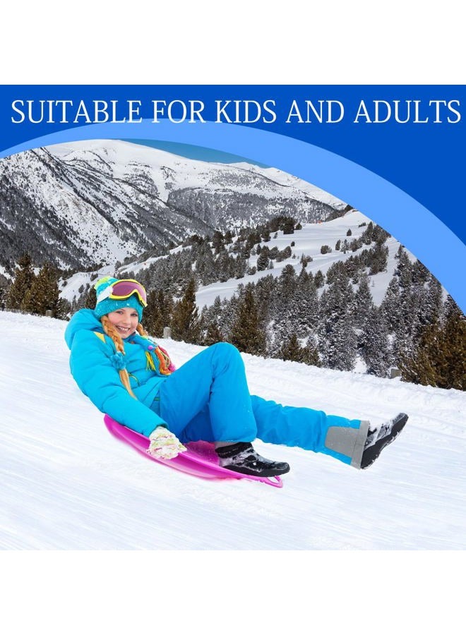 Seenelling Snow Sleds for Kids with Handles Heavy Duty Outdoor Snow Saucer Sled Plastic Disc Beach Downhill, Winter Outdoor Sports(Beetle,4 Colors) - Image 4