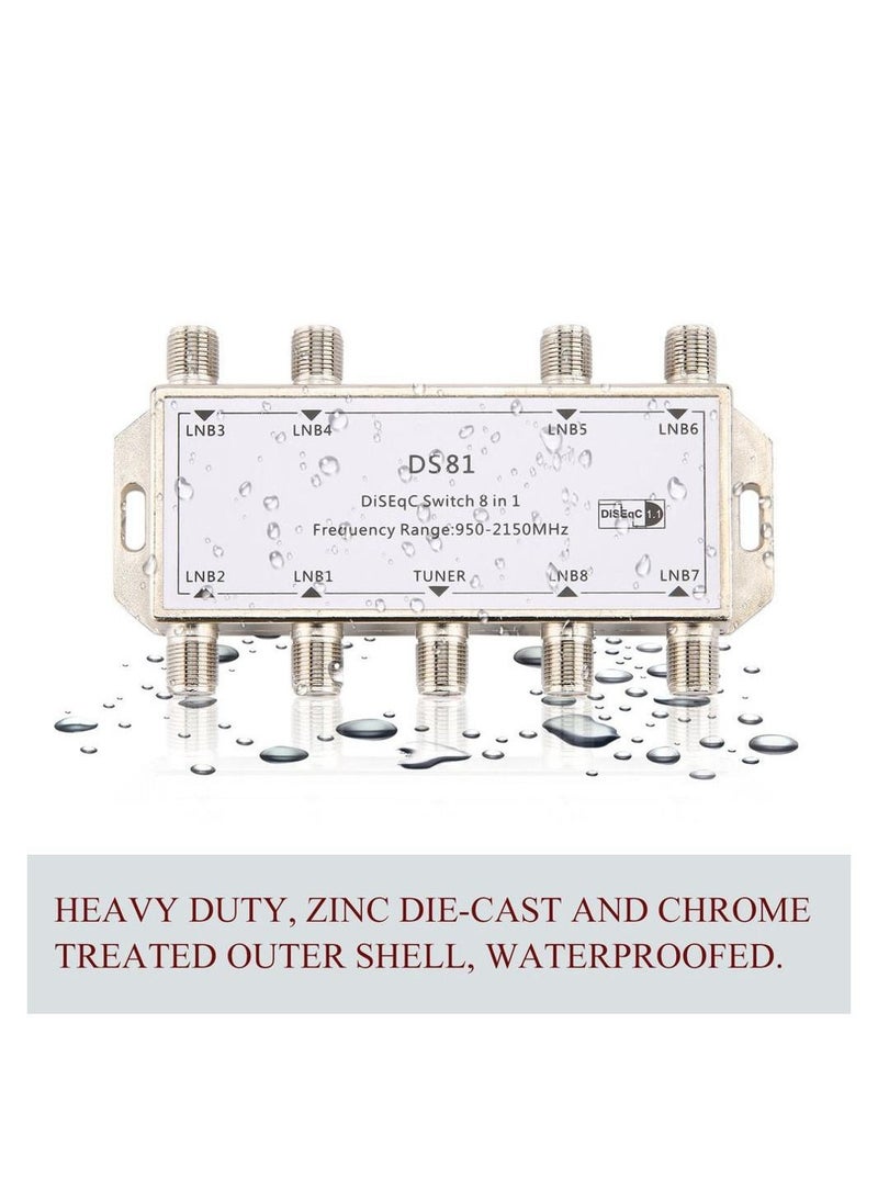 Generic - Dish Switch 8 in 1 For Multi Satellites - Image 1
