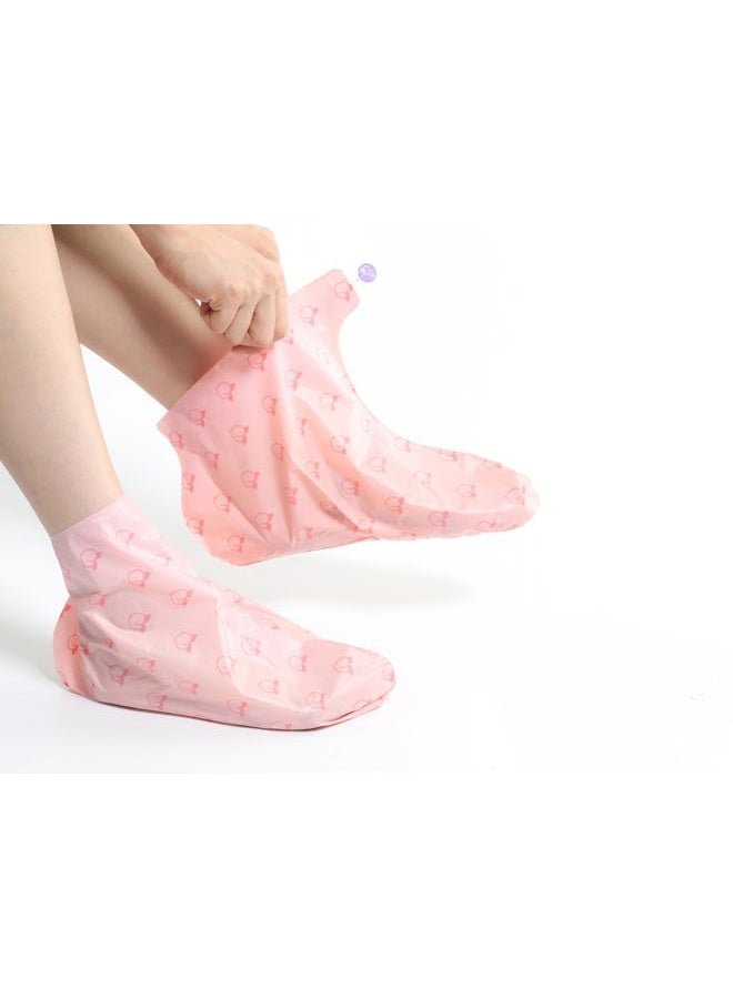 TONYMOLY I'm Lovely Peach Foot Mask – 5-Count Hydrating & Soothing Korean Foot Mask with Peach & Honeysuckle Extracts for Soft, Rejuvenated Feet - Image 3