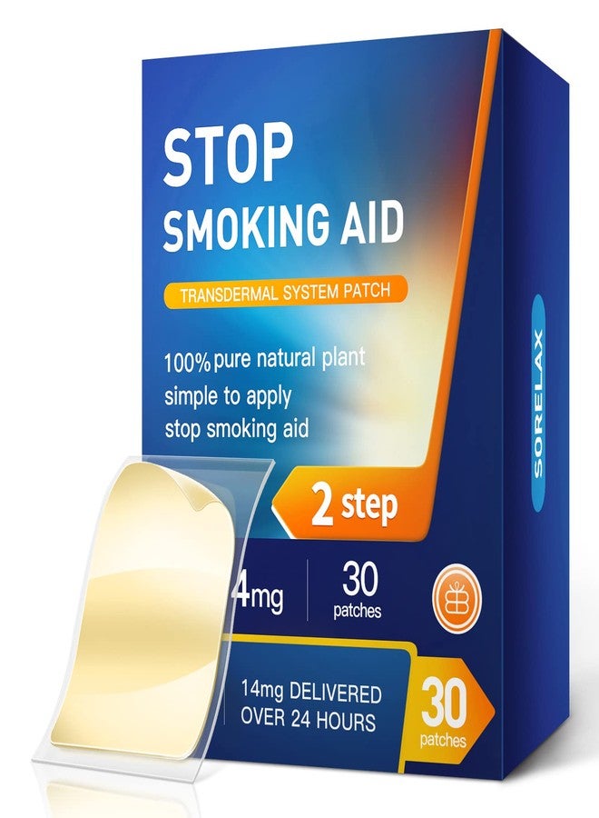 Tuwyfe 【30 Patches】 Smoking Aid Stop Smoking Patch Step 2, Easy and Effective Anti-Smoking Stickers - Best Product to Quit Smoking (Stop Smoking Step 2 [14 mg]) - Image 1