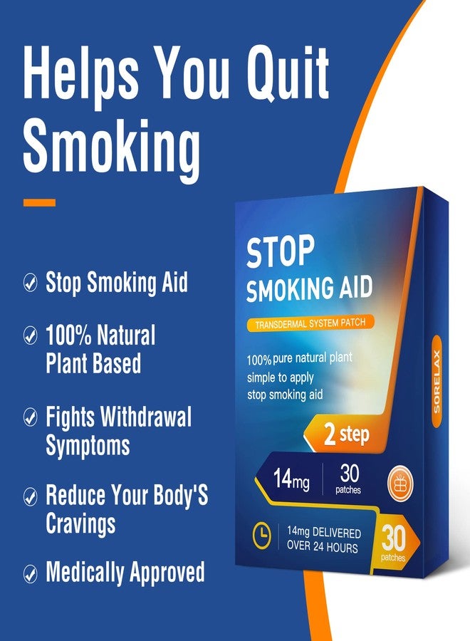 Tuwyfe 【30 Patches】 Smoking Aid Stop Smoking Patch Step 2, Easy and Effective Anti-Smoking Stickers - Best Product to Quit Smoking (Stop Smoking Step 2 [14 mg]) - Image 3