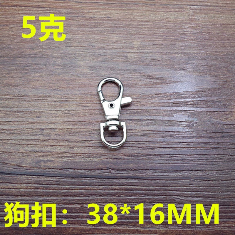 Keychain pendant key chain ring pendant dog buckle necklace buckle diy jewelry accessories lobster buckle Accessories Wholesale 38mm Dog Buckle 