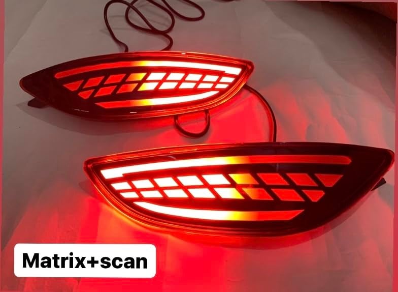 TRENDWALA Rear reflector compatible Verna fludic 2012-2016 matrix indicator Car Reflector Light SET OF 2PCS - Image 2