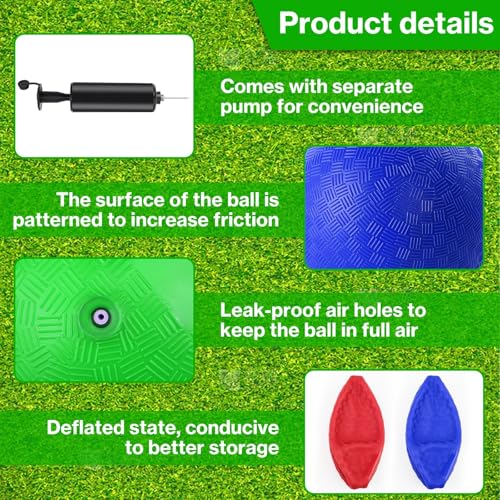 HSLCGF 6 Pcs Dodgeballs 8.5 Inch Playground Ball 3 Colour Kickball Inflatable Rubber Handball Bouncy Dodge Ball with 1 Hand Pump for Outdoors Games Gym Camps Picnic (Needle is at The Top of the Pump) - Image 4