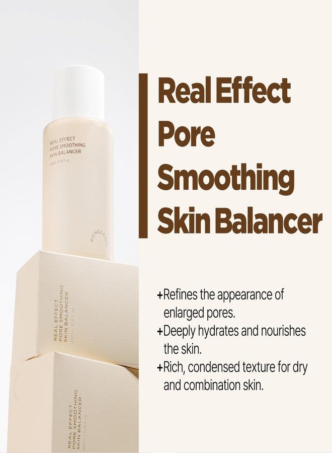 PONGDANG Real Effect Pore Smoothing Skin Balancer 6.76 fl.oz. | Pore-Refining Toner for Smoother-Looking Skin | Helps Improve The Look of Enlarged & Uneven Pores | Korean Skin Care - Image 2