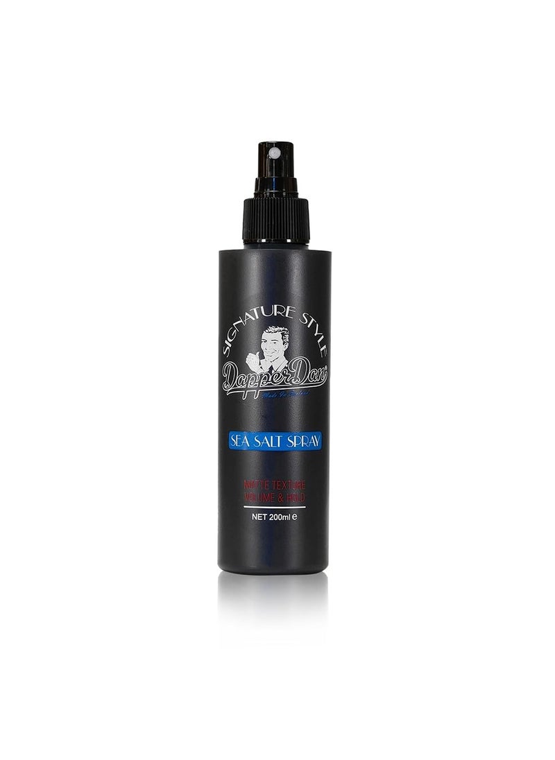 Dapper Dan Dapper Dan Signature Style Sea Salt Spray, Texturizing Salt Spray for Men, for Volume and Hold, Natural Matte Finish, Bergamot and Leather Fragrance, 200ml 
