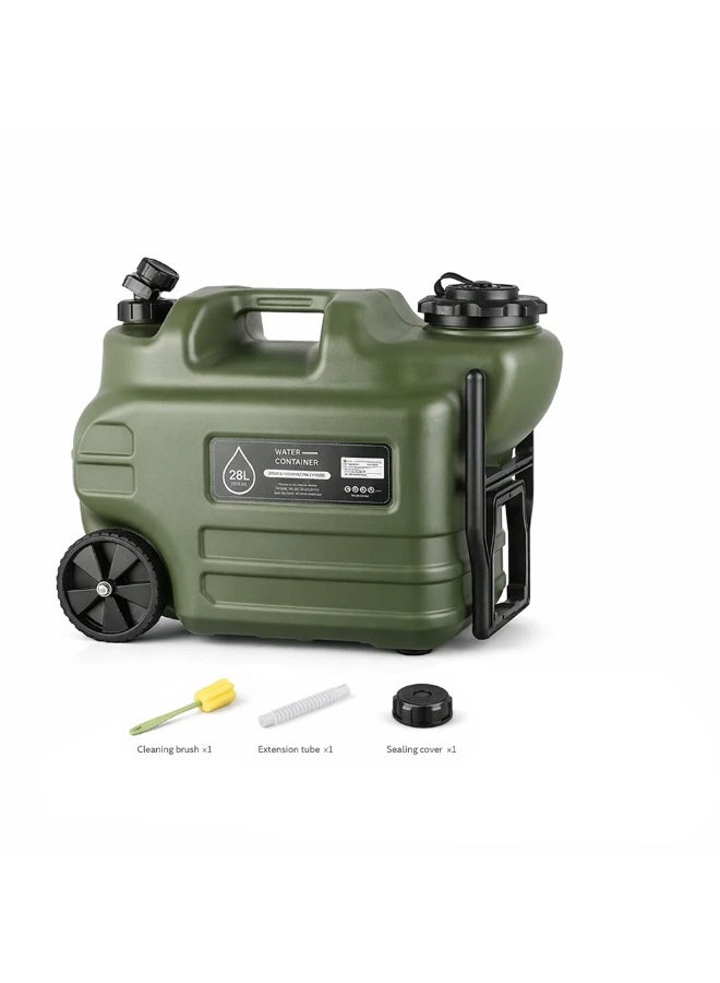 Manful Portable 28L Outdoor Camping Trolley Water Storage Container – BPA-Free, Durable Camping Water Jug with Spout & Accessories - Image 1