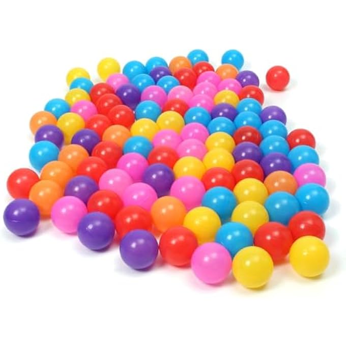 HR Kid's Plastic Play Balls (5.5cm, 50 Pieces, Multicolor) - Image 2