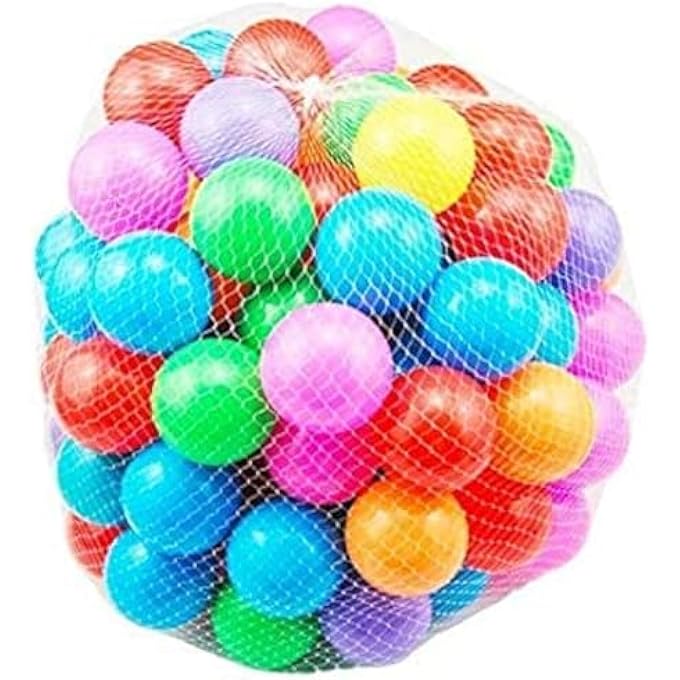 HR Kid's Plastic Play Balls (5.5cm, 50 Pieces, Multicolor) - Image 1
