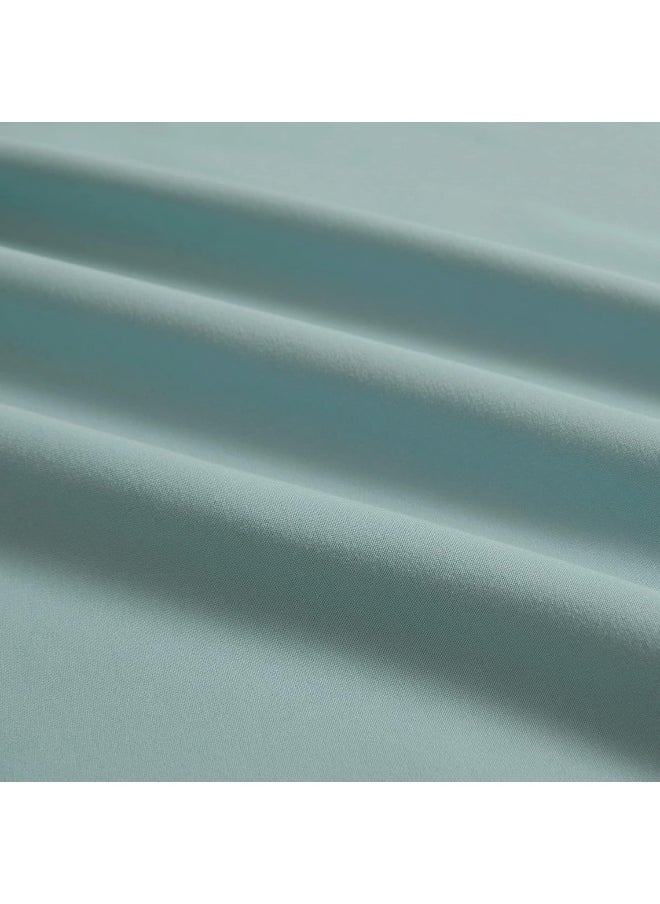 Sweet Home Collection California King Size Sheets 100% Cotton Made in Egypt Soft 400 Thread Count for Cal King Size Bed Mattress, 4 Pieces Bedding Sheets & Pillowcases Sets, California King, Misty Blue  - Image 5