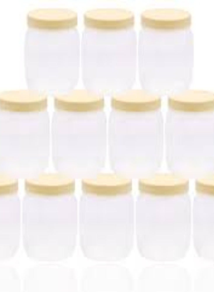 KNP 1000ml Foodgrade Storage Jar Pack of 12 provides an efficient solution for organizing and storing a large quantity of food items. - Image 2