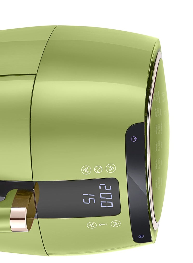 Swiss Pro+ Digital Air Fryer without Fat - Stainless Steel - Green- 7L - 1750W