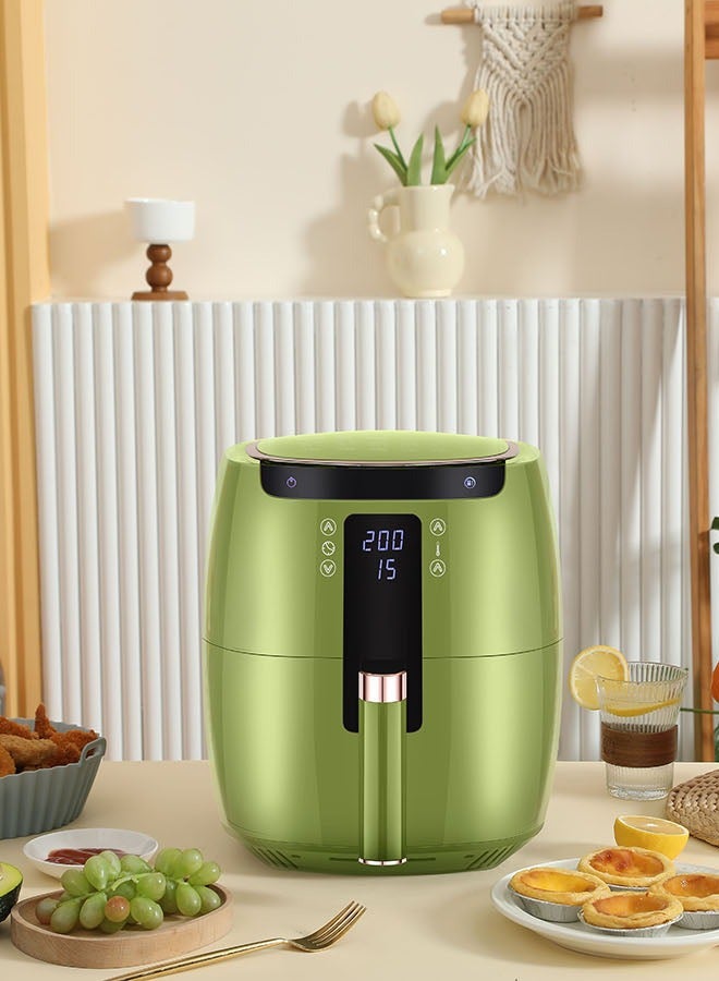 Swiss Pro+ Digital Air Fryer without Fat - Stainless Steel - Green- 7L - 1750W