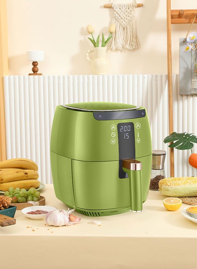 Swiss Pro+ Digital Air Fryer without Fat - Stainless Steel - Green- 7L - 1750W