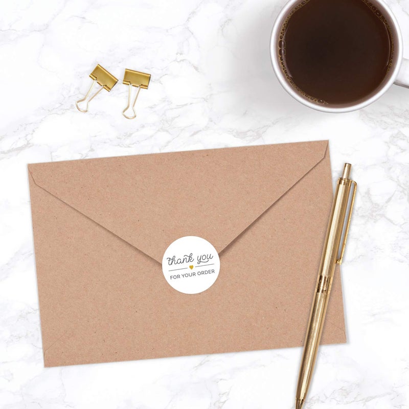 SBlabels Thank You for Your Order Stickers / 500 1.5" Labels/Thank You from The Heart Business Stickers - Image 5