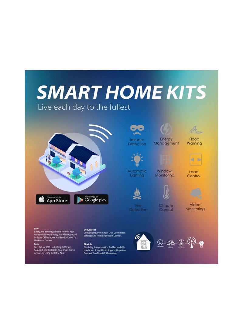 كاروسكي - لمبة WIFI الذكية  لمدة سنة واحدة - حزمة لمبة إضاءة Wi-Fi ذكية 9 وات - لمبة إضاءة منزلية LED متوافقة مع Alexa - Echo and Google Home Assistant - لمبة إضاءة ذكية لها ألوان متعددة - Image 1