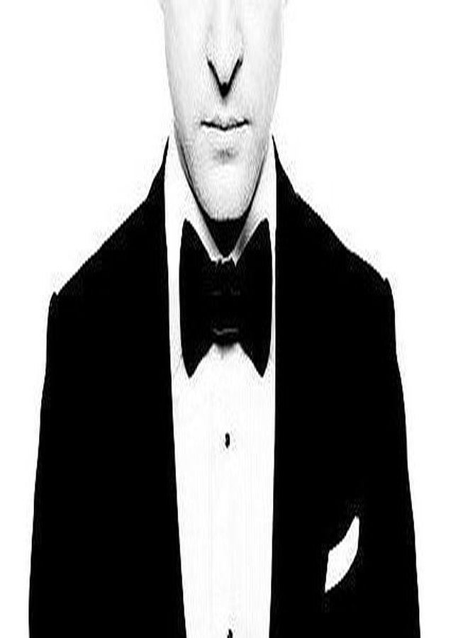 TINYHI Men's Pre-Tied Satin Formal Tuxedo Bowtie Adjustable Length Satin Bow Tie Black One Size - Image 3