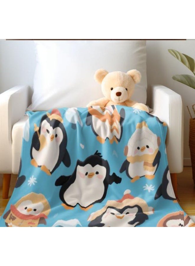 عام بطانية رقيقة من الفانيلا الكرتونية للأطفال والرضع (دافئة ومريحة، ومناسبة للنوم والألعاب) 70 سم * 100 سم - Image 4