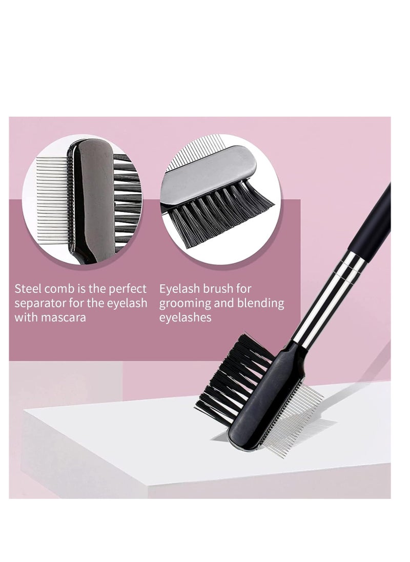 MSQ MSQ Eyebrow Brush and Comb Eyelash Brush Eyelash Separator Eye Brow Comb & Spoolie Brush Professional Mascara Brushes Eyebrow Eyelash Grooming Brush Eye Makeup Tools Set (3 PCS)  - Image 5