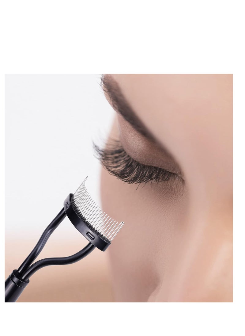 MSQ MSQ Eyebrow Brush and Comb Eyelash Brush Eyelash Separator Eye Brow Comb & Spoolie Brush Professional Mascara Brushes Eyebrow Eyelash Grooming Brush Eye Makeup Tools Set (3 PCS)  - Image 2