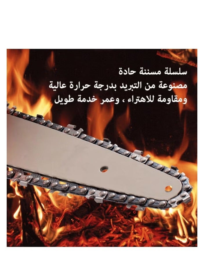 منشار كهربائي صغير مطور 6 بوصة منشار كهربائي 48 فولت يعمل ببطارية 1500 مللي أمبير في الساعة منشار كهربائي محمول بيد واحدة لقطع الخشب فرع الشجرة وتقليم قطع الخشب والبستنة  - Image 1