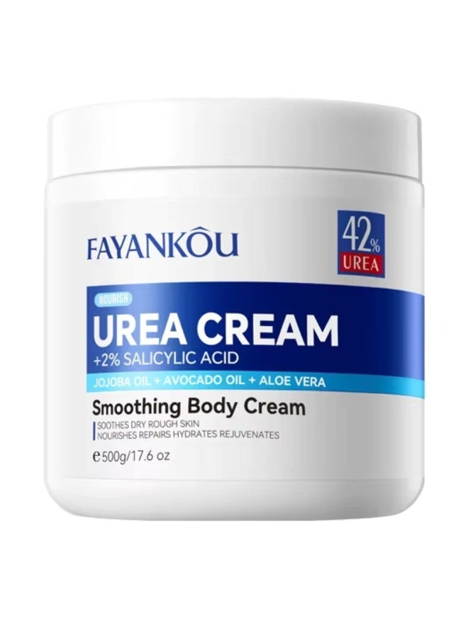 FAYANKOU 500g Urea Cream Smoothing Body Cream 42% Urea Cream with 2% Salicylic Acid Cream for Dry Rough Skin - Image 2